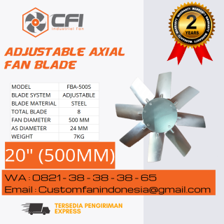 Fan Blade Axial Adjustable / Kipas Industri
